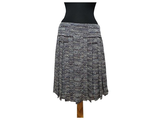 Gonna midi in seta Tory Burch Multicolore