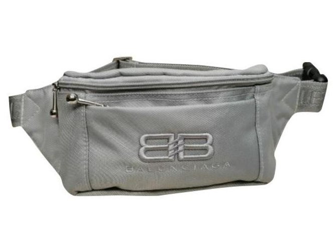 Balenciaga pouch bag Grey Cloth  ref.299596