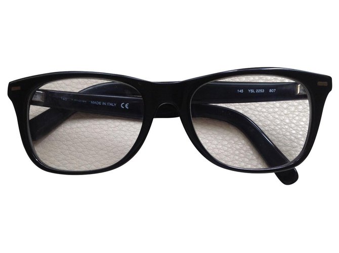 Yves Saint Laurent Gafas de sol Negro Acetato  ref.299619