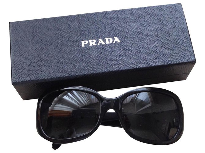 Prada Vintage oversize Black Acetate  ref.299622