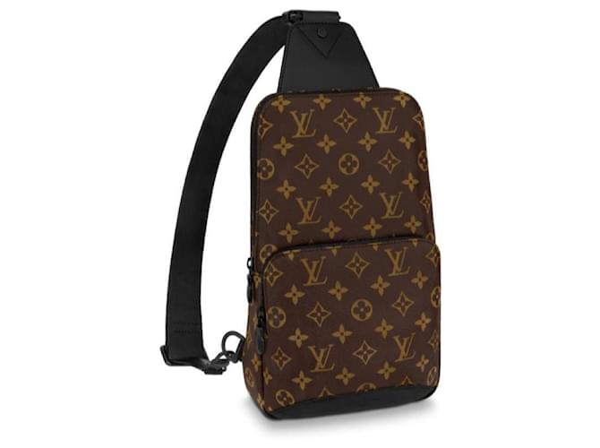 Louis Vuitton Borsa a tracolla LV Avenue Macassar Marrone  ref.299684