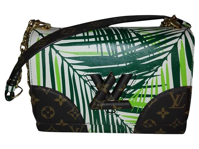 Borsa Louis Vuitton Twist MM in pelle e tela Multicolore
