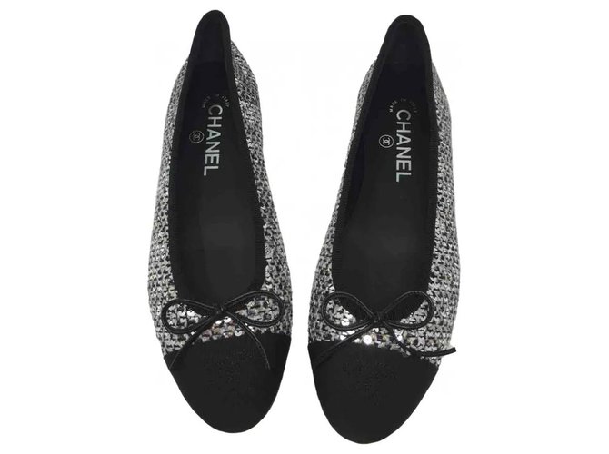 Ballet Flats Chanel CChanel Ballet Flats Sequins New Collection Size 38 It