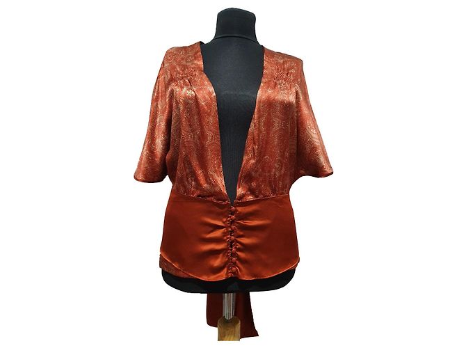 Top in seta Noa Noa multicolore