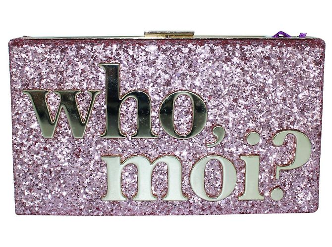 Kate Spade Glitter "Who, Moi?"Clutch