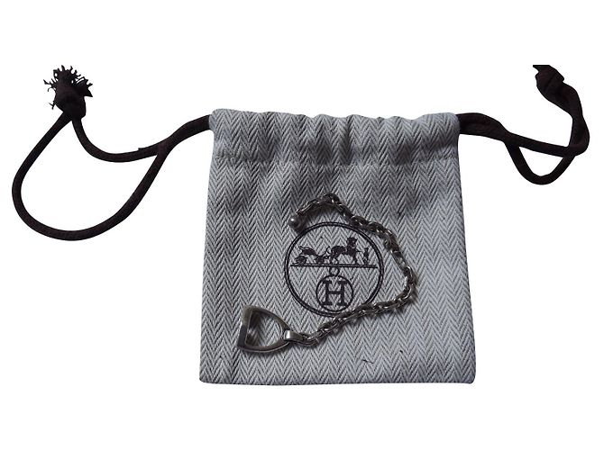 Hermès staffa Silver hardware Argento