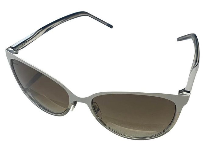 Marmont Gucci Des lunettes de soleil Métal Beige  ref.300399