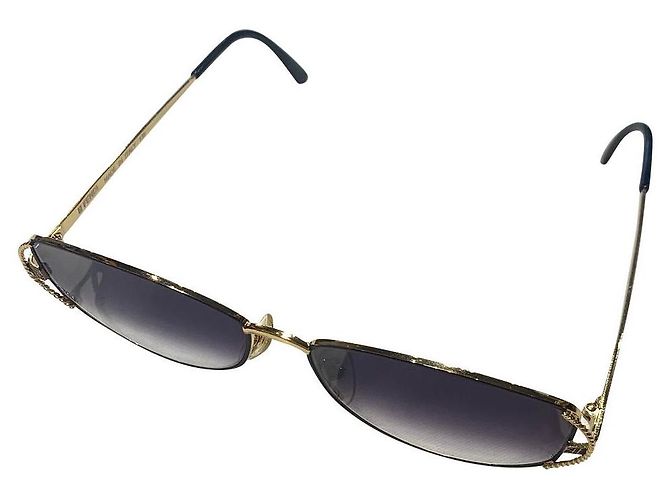 Fendi Sonnenbrille Lila Metall