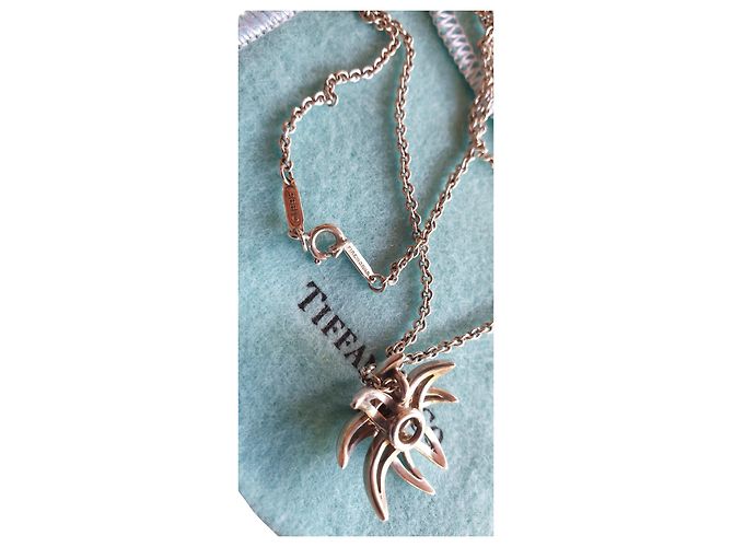 Colar com pingente Tiffany & Co Fireworks em prata e ônix Preto