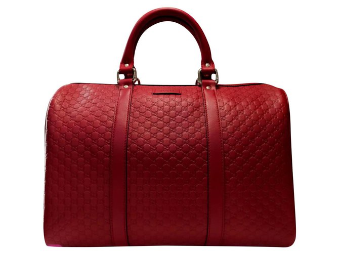 Gucci Handtaschen Rot Leder  ref.300769