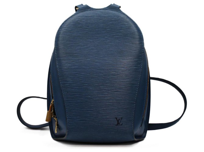 Louis Vuitton Mabillon Epi Backpack Blue