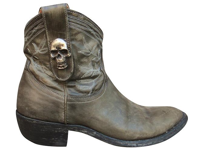 Botas de piel Mexicana grises 37