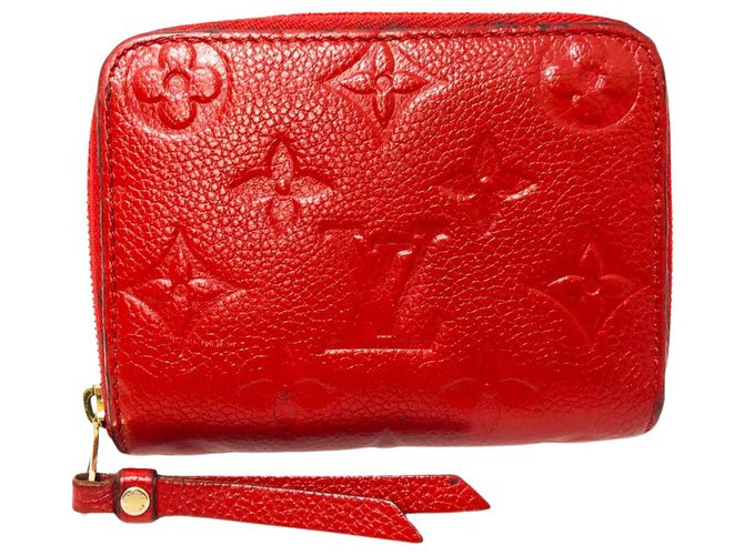 Louis Vuitton Womens Coin Cases, Red