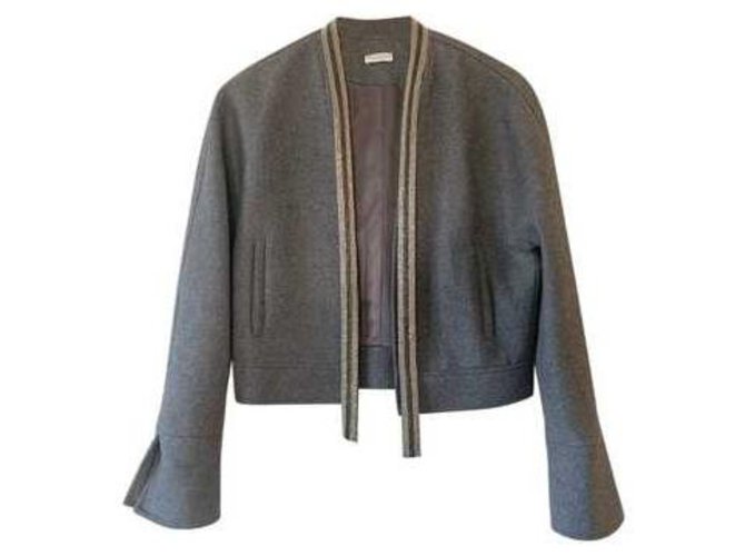 Brunello Cucinelli Jackets Grey Wool  ref.300909