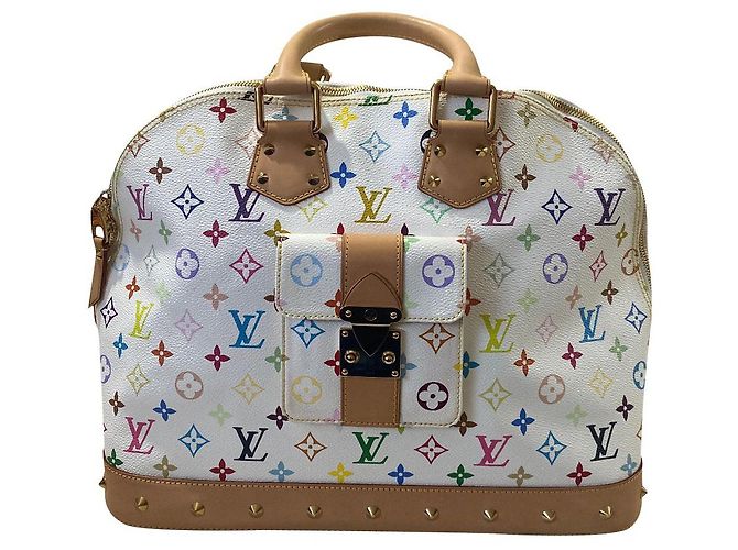 Bolsa de mão Louis Vuitton Alma MM Multicor em Tecido