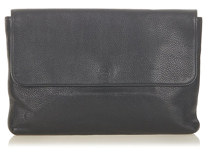 Gucci Black Leather Clutch Bag Pony-style calfskin  ref.301475