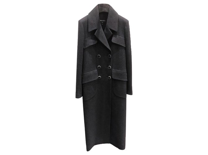 Chanel 7K$ Bella Hadid Coat Black Wool  ref.301597