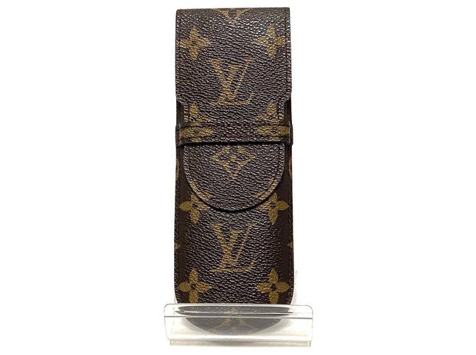 Monogram Canvas Etui Stylos Pen Case