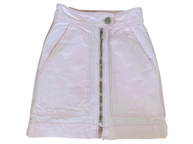 Isabel Marant Light pink mini skirt Cotton  ref.301768