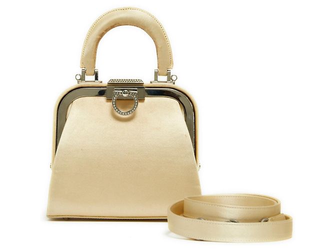 Dior BEIGE SATIN MINI CLASP