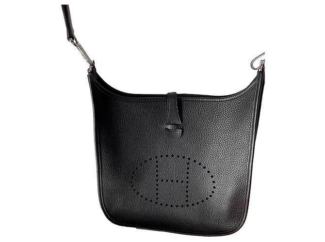 Hermès Evelyne 29 Preto Prata