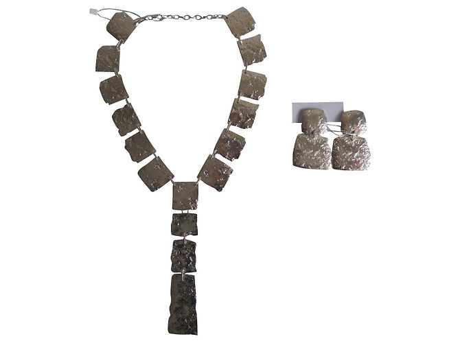 Set gioielli MAX MARA in metallo martellato