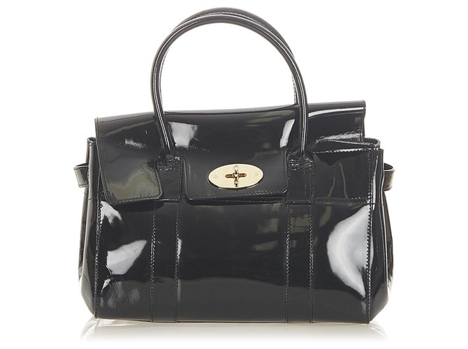 Mulberry Black Bayswater Patent Leather Handbag  ref.302008