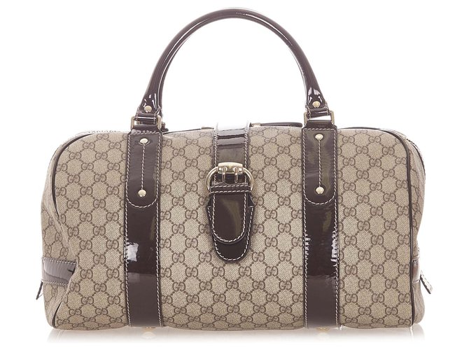 gucci supreme boston bag