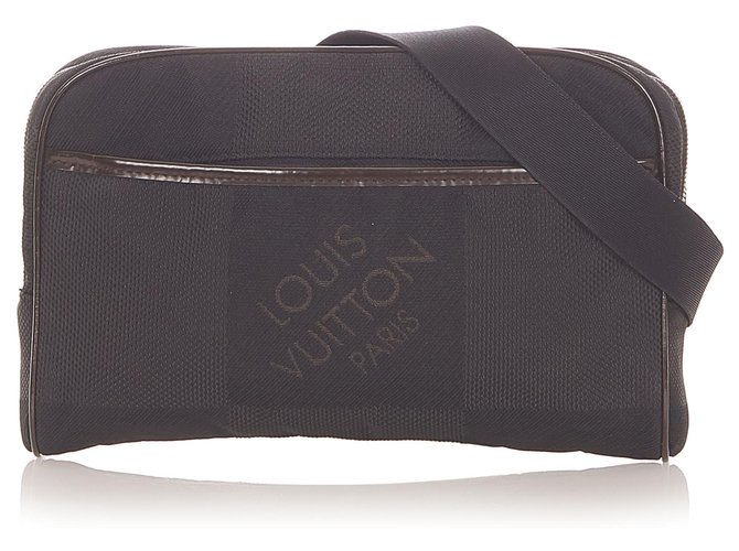 Bolsa com cinto Louis Vuitton Black Damier Geant Acrobat Preto Lona  ref.302041