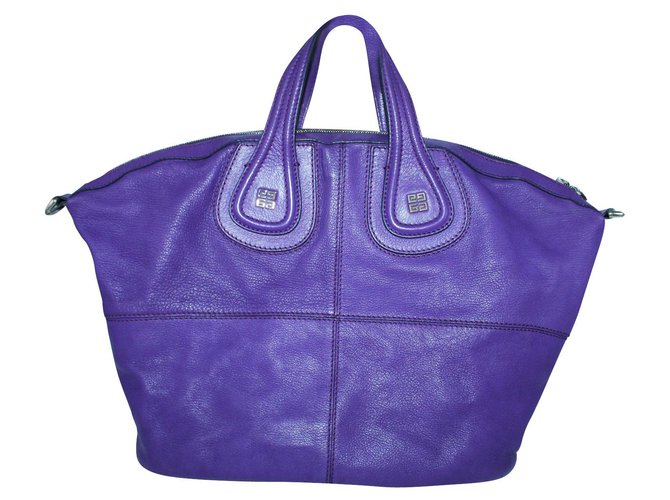 Givenchy Purple Nightingale Tote Leather  ref.302232