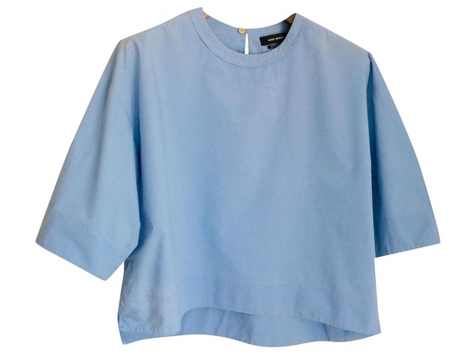 Isabel Marant Top in cotone blu  ref.302475