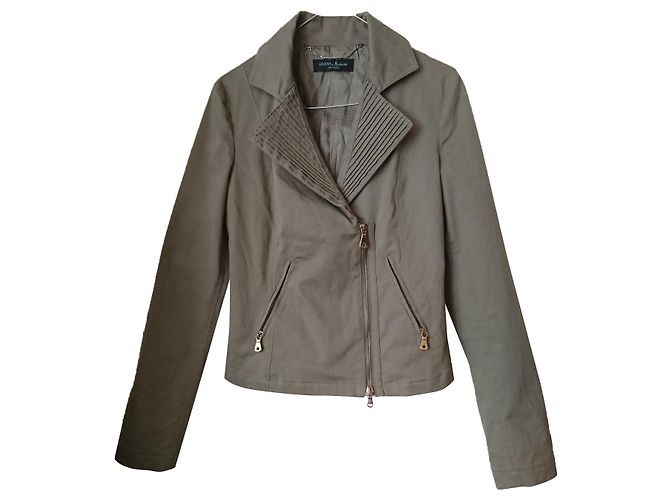 Autre Marque Chaqueta Guess by Marciano Los Angeles Khaki de algodón Caqui