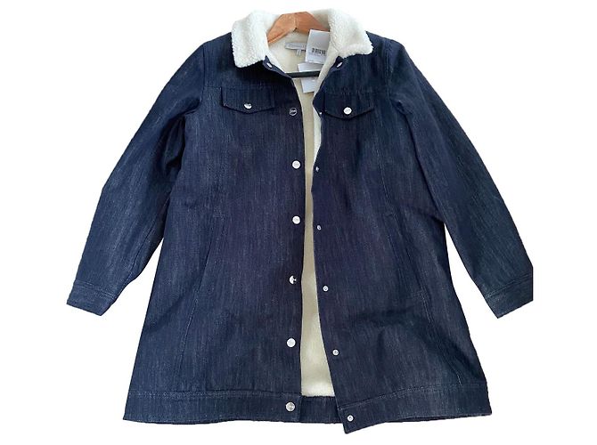 Christian Dior Jeansmantel Dunkelblau