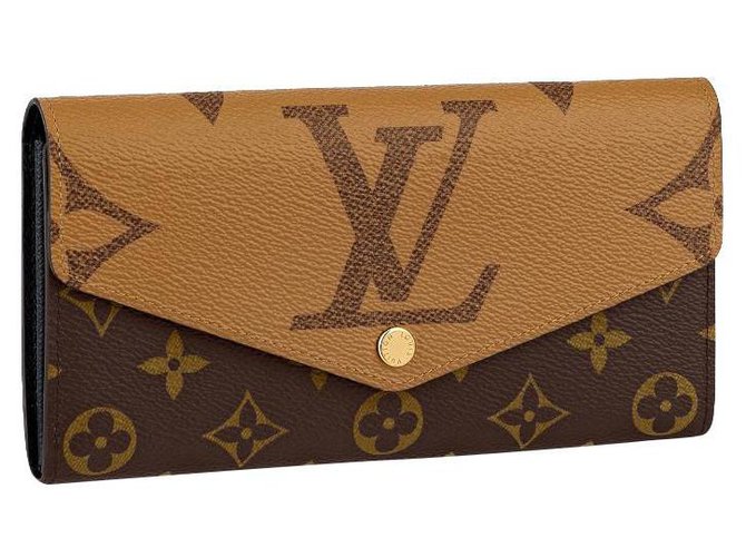 Louis Vuitton LV Sarah wallet new Brown Leather  ref.302622