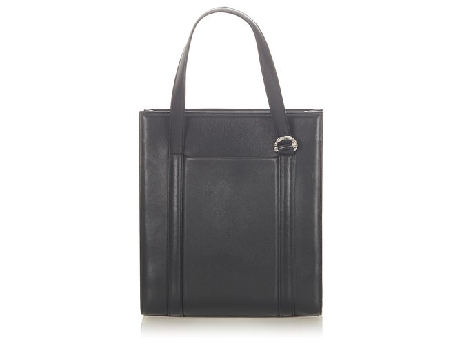 Cartier Black Leather Tote Bag Pony-style calfskin  ref.302696