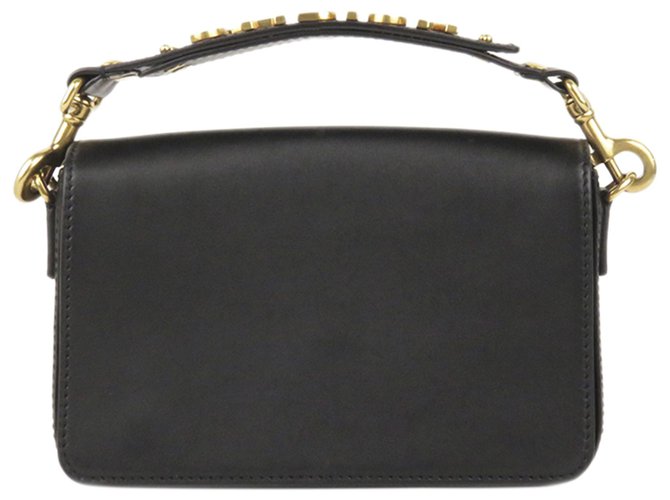 Dior Black JAdior Leather Handbag Metal Pony-style calfskin  ref.302815