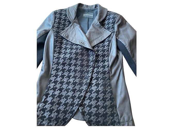 Emporio Armani Emporto Armani schwarze Lederjacke