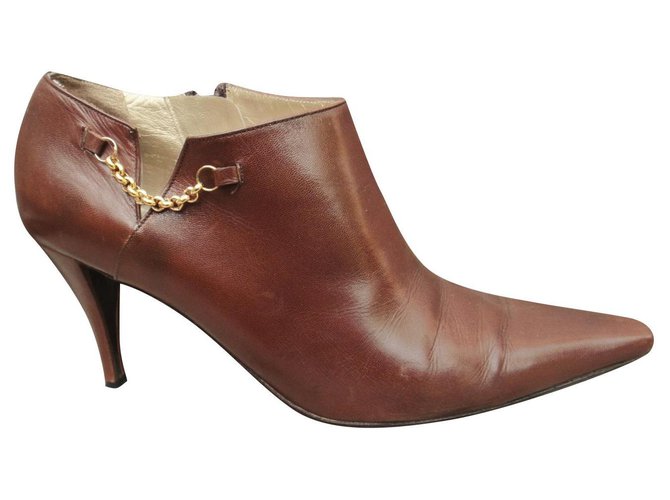 low-boots Charles Jourdan p 41 Brown Leather  ref.303031