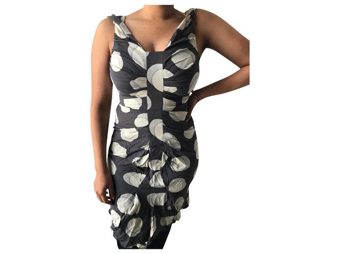 Christian Dior Sublime dress Grey Silk  ref.303044