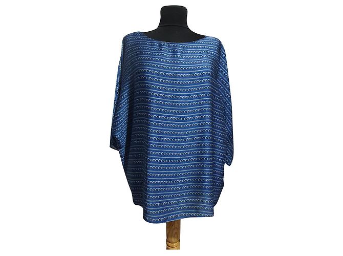 Michael Kors Top in Blau aus Polyester L