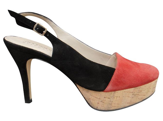 Autre Marque Diffusion Accessory slingback pumps p 39,5 Black Coral