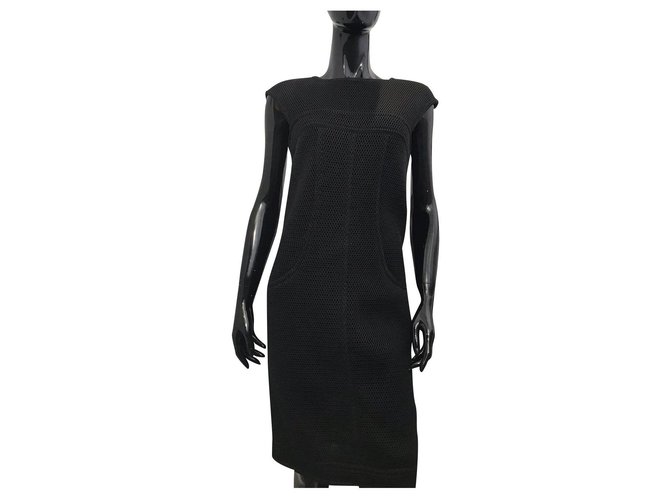 Chanel Dresses Black Nylon  ref.303105