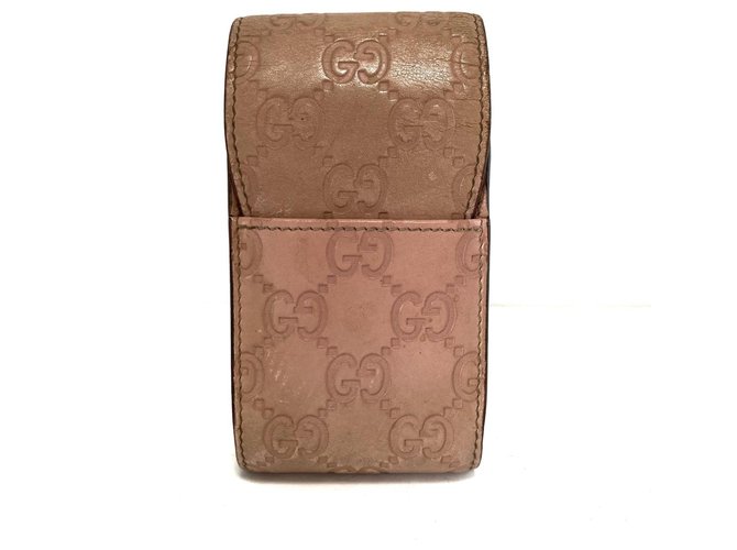 Gucci Shima line Pink Leather  ref.303227