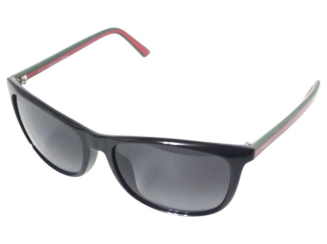Óculos Gucci Preto Plástico  ref.303243