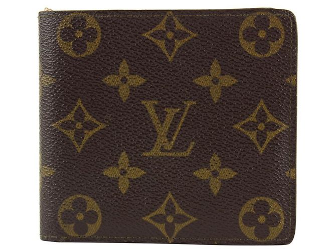 Slender Louis Vuitton Portafoglio a libro da uomo multiplo con monogramma multiplo Marco Florin
