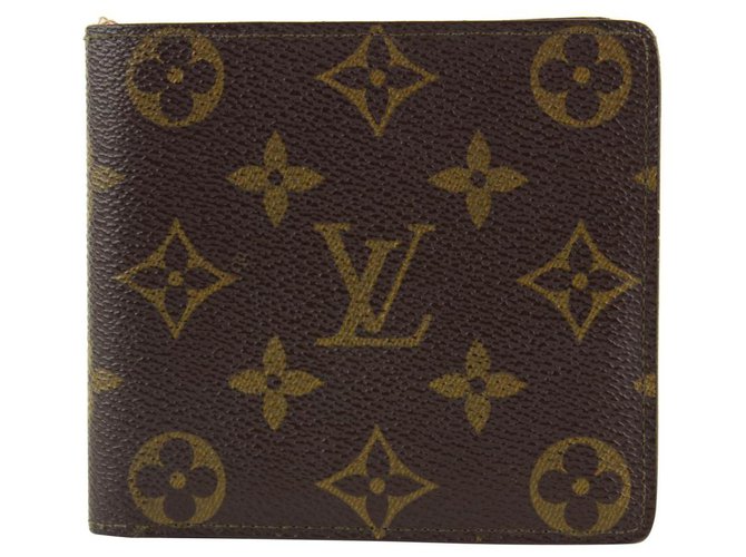Slender Louis Vuitton Portafoglio a libro da uomo multiplo con monogramma multiplo Marco Florin  ref.303309