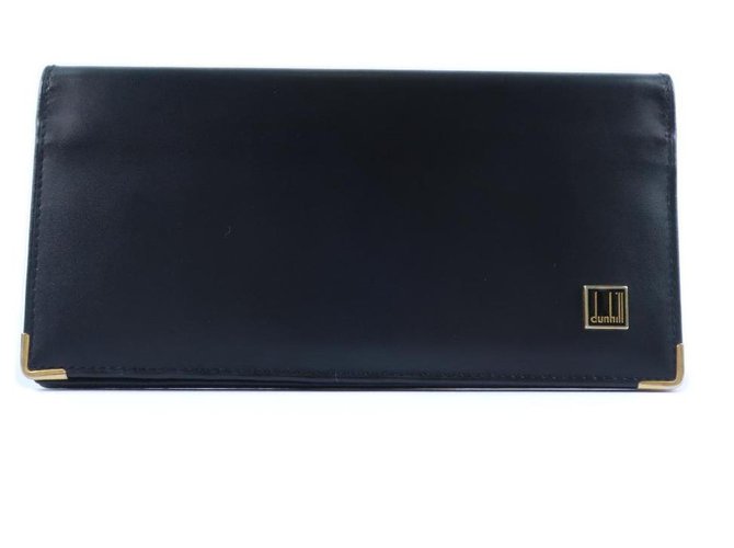 Alfred Dunhill dunhill Wallet Preto Couro  ref.303472