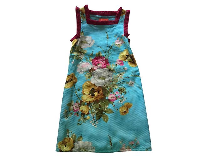 Drei-Loch-Baumwollpique-Kleid, Manoush