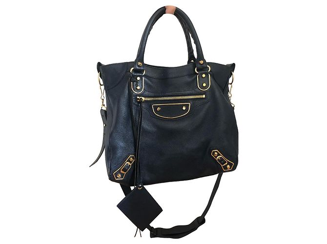 Balenciaga Metallic Edge Town blu notte