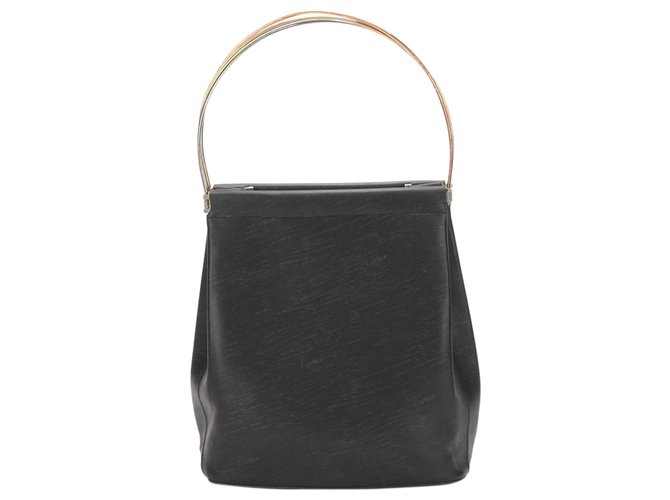 Cartier Black Trinity Cage Leather Handbag Pony-style calfskin  ref.303587